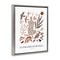 Stupell Industries Figure with Abstract Shapes Framed Floater Canvas Wall Art Design by Reinders